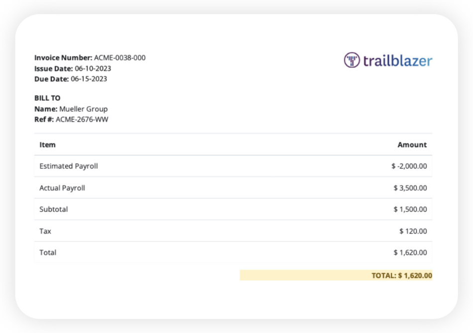 Billing - Branded Invoices
