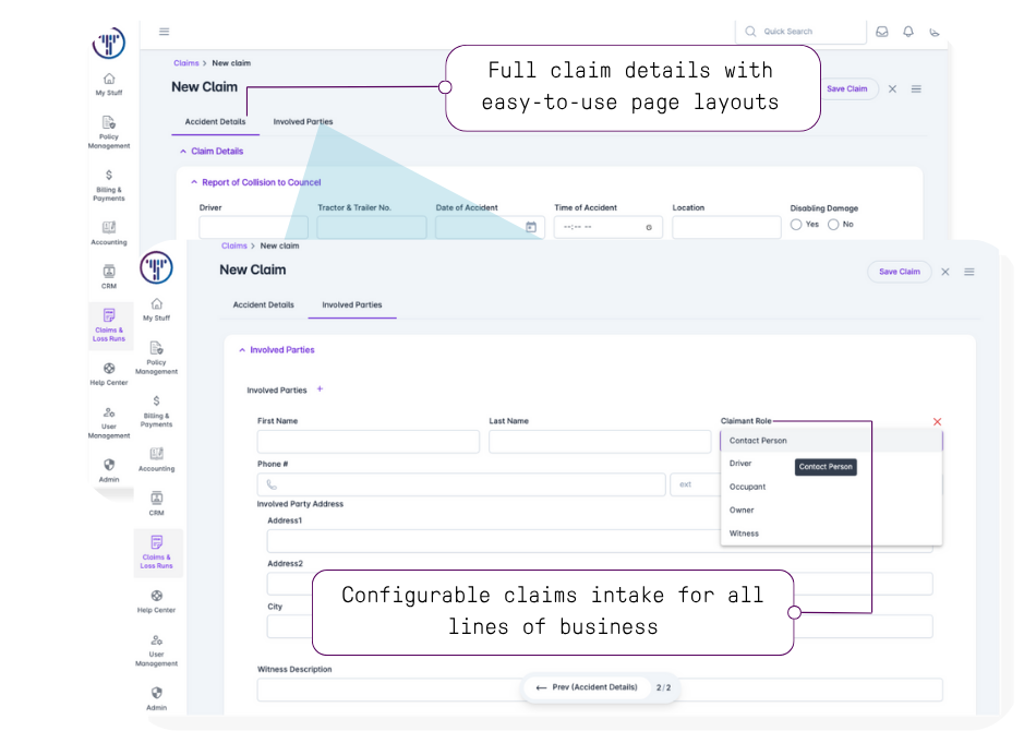Claims - Claim Intake